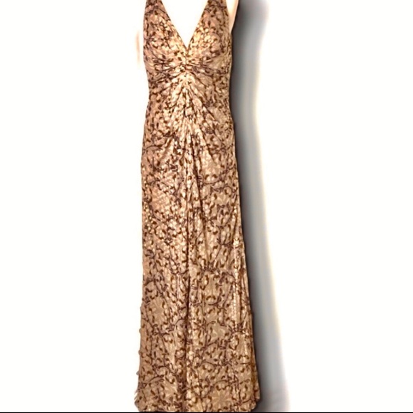 Chetta B Dresses & Skirts - Elegant Silk Golden Evening Gown by Chetta B